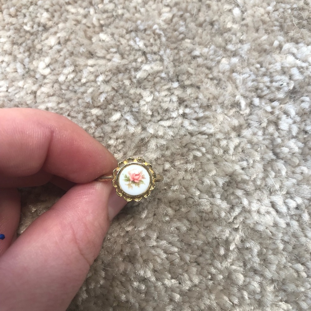 Dainty Adjustable Rose Ring
